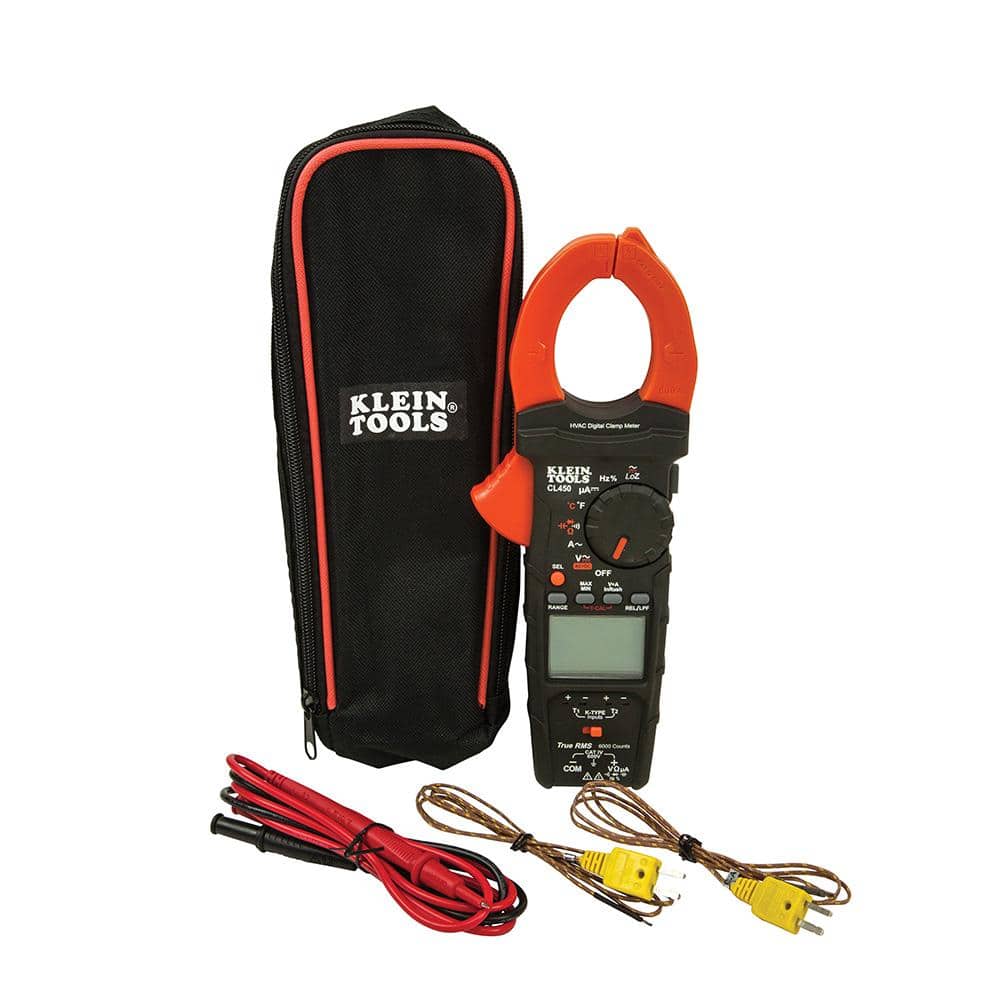 Klein Tools HVAC Stroomtang met Differentiële Temperatuur CL450